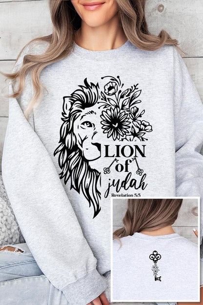 Bible Verse Front Back Graphic Fleece Sweatshirts