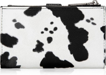 Wrangler Cow Print Bi-Fold Wallet - Black