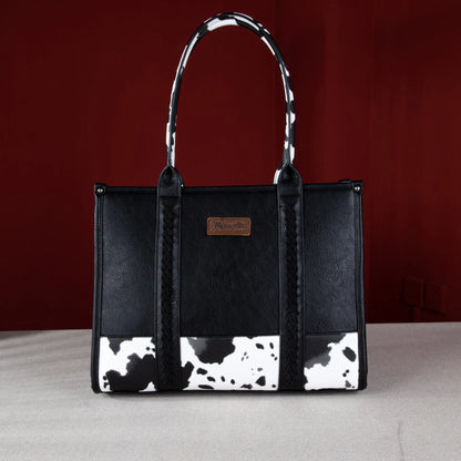 Wrangler Cow Print Wide Tote